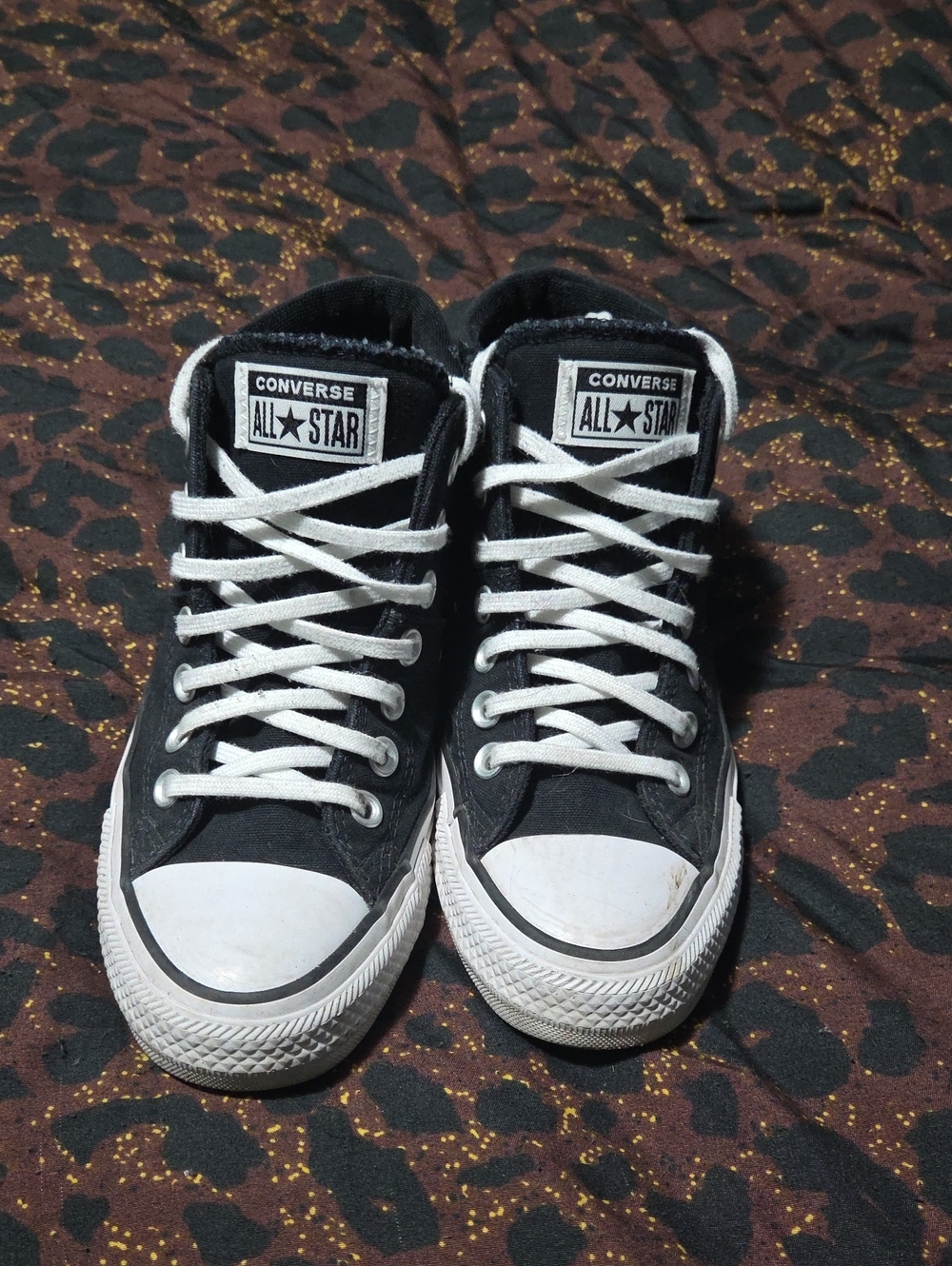 Converse Black and White High Top Sneakers